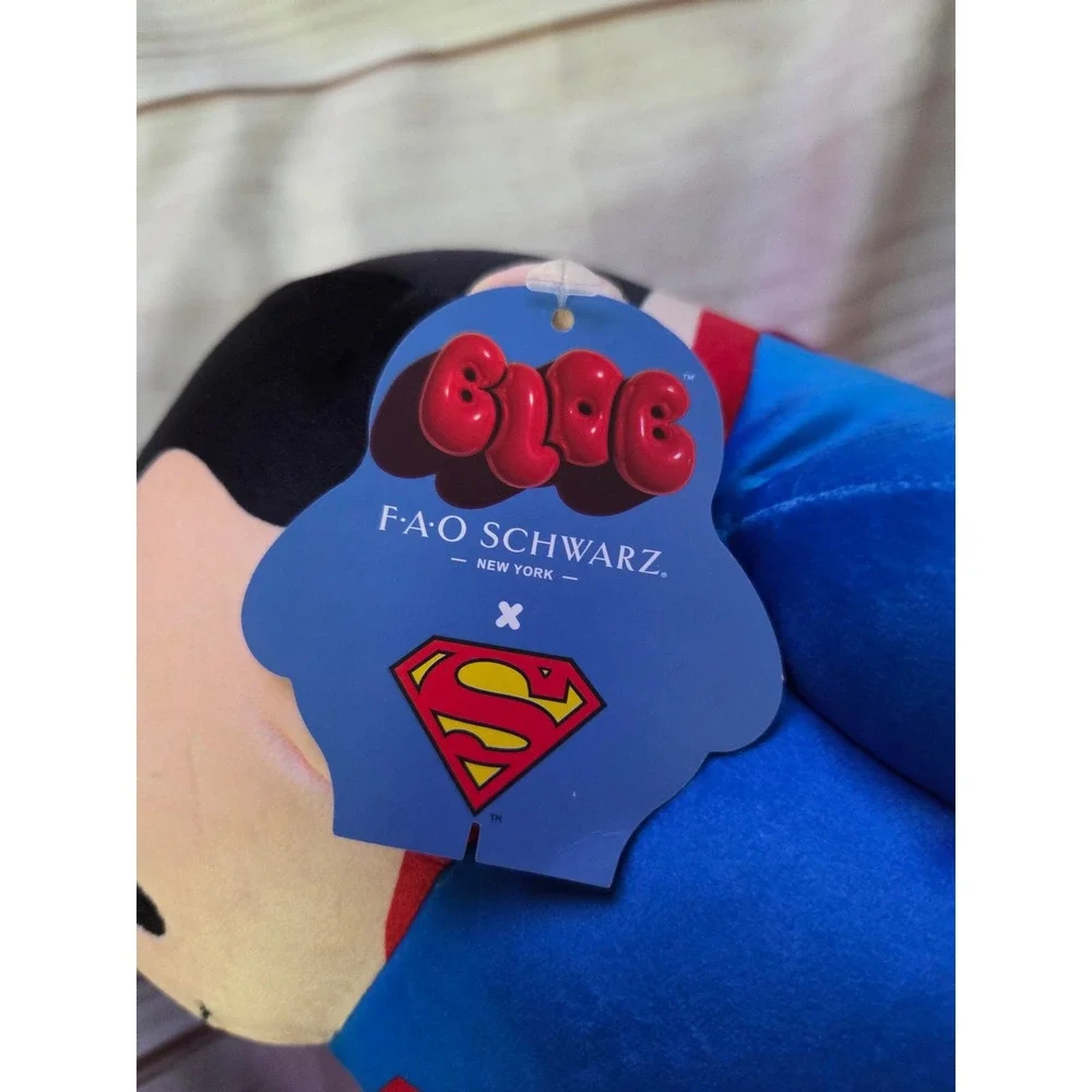 FAO Schwarz x Blob Superman Plush DC Comics Man of Steel Stuffed Toy NWT